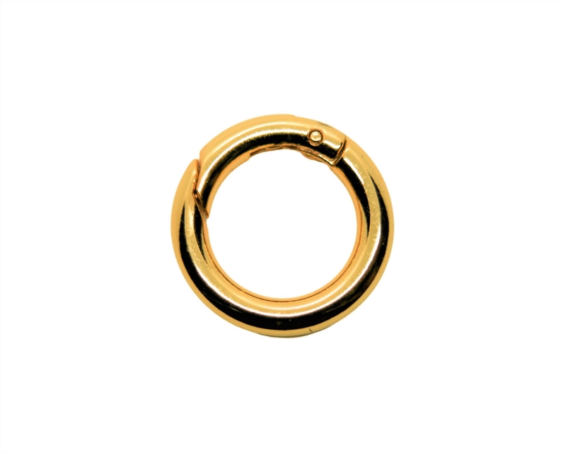 Карабин-бейл кольцо цвет золото 20мм Золотой