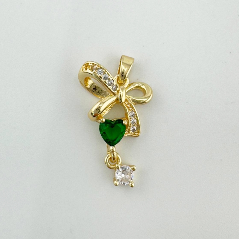 Подвеска Бантик размер 23,6*14,8мм цвет золото